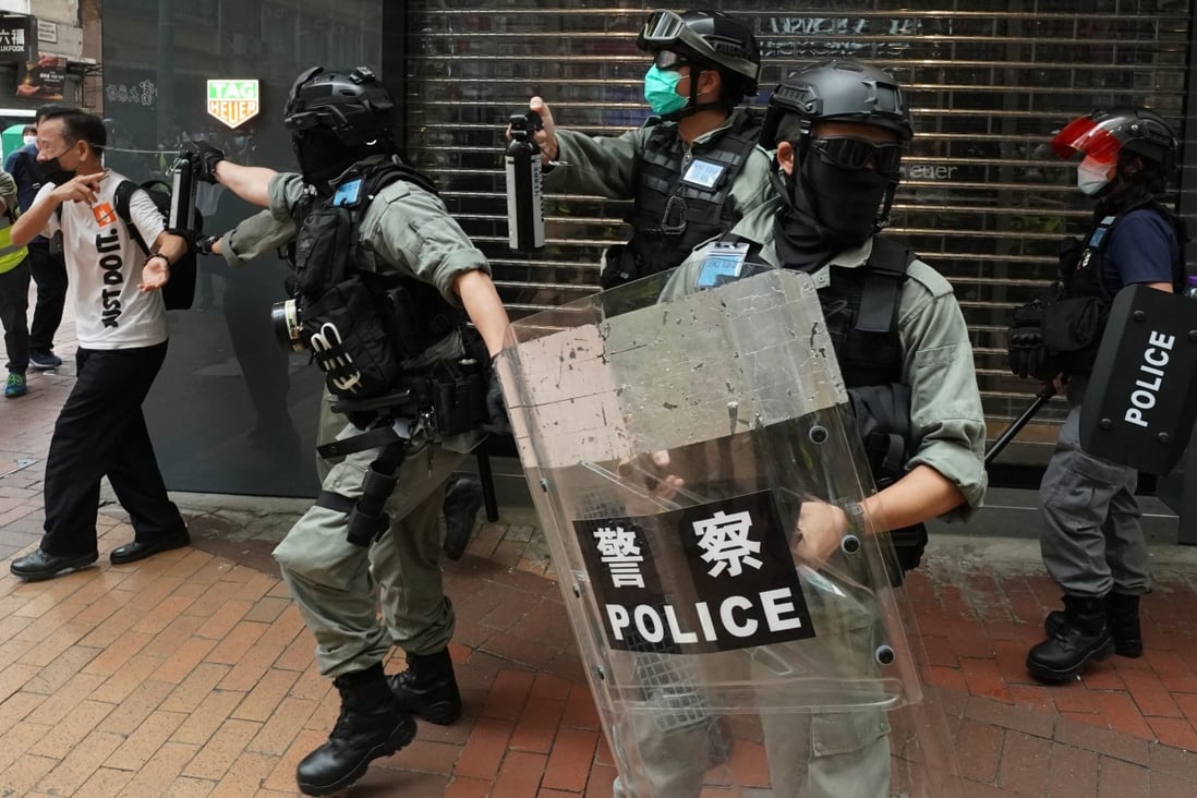 Hong Kong police have been dealing with protests since last June. Photo: Felix Wong