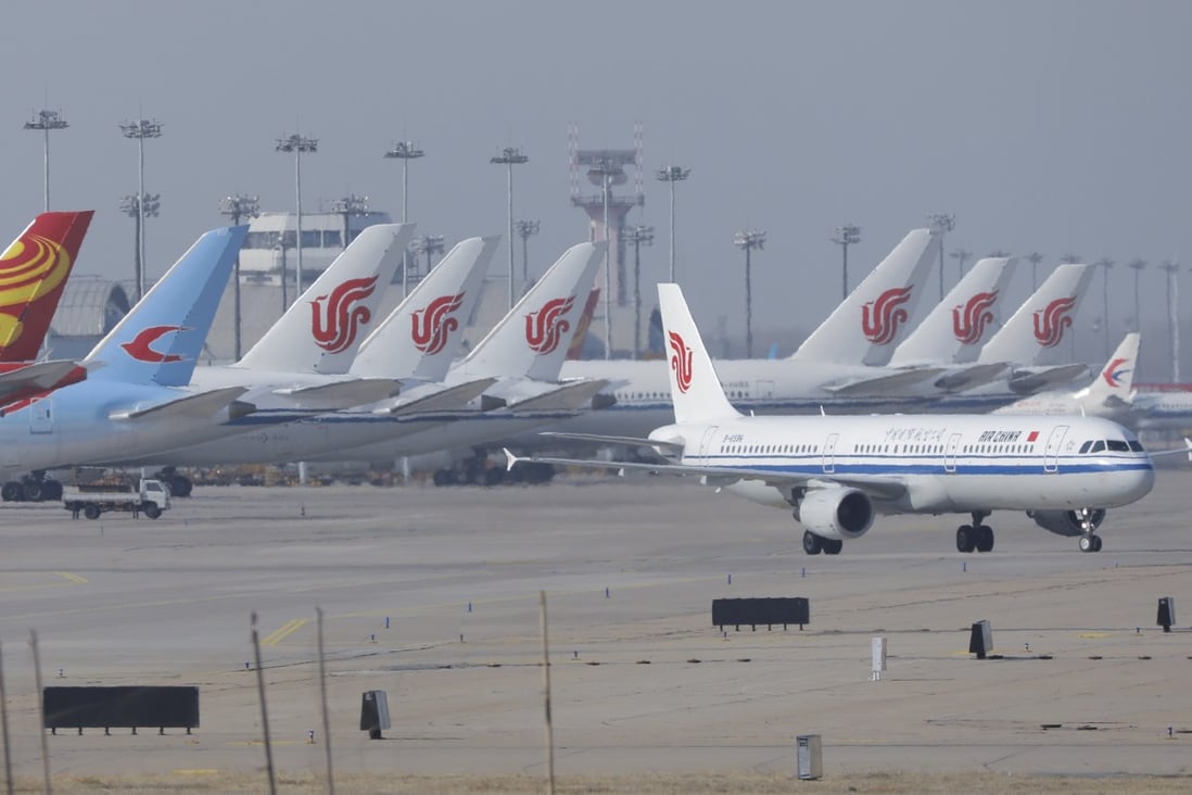 The Trump administration has issued an order banning Chinese passenger airlines, effective June 16, from flying to the US. Photo: EPA-EFE