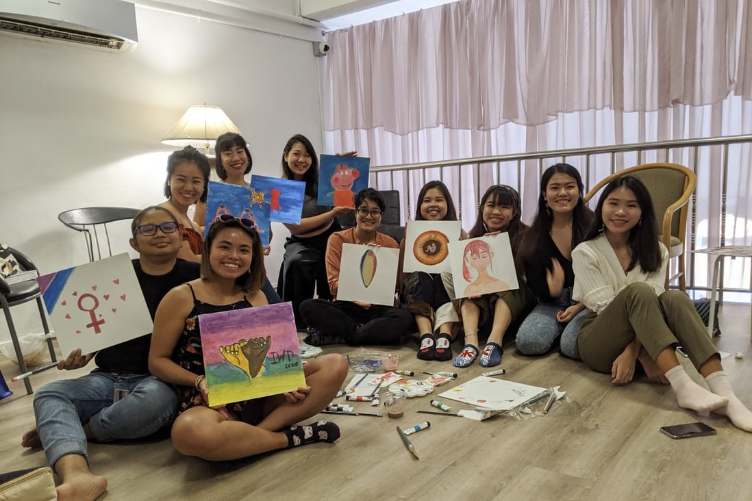 Nicole Lim, host of the Singaporean podcast Something Private, with some of her listeners at a gathering she hosted for International Women’s Day in March 2020. Photo: courtesy Nicole Lim
