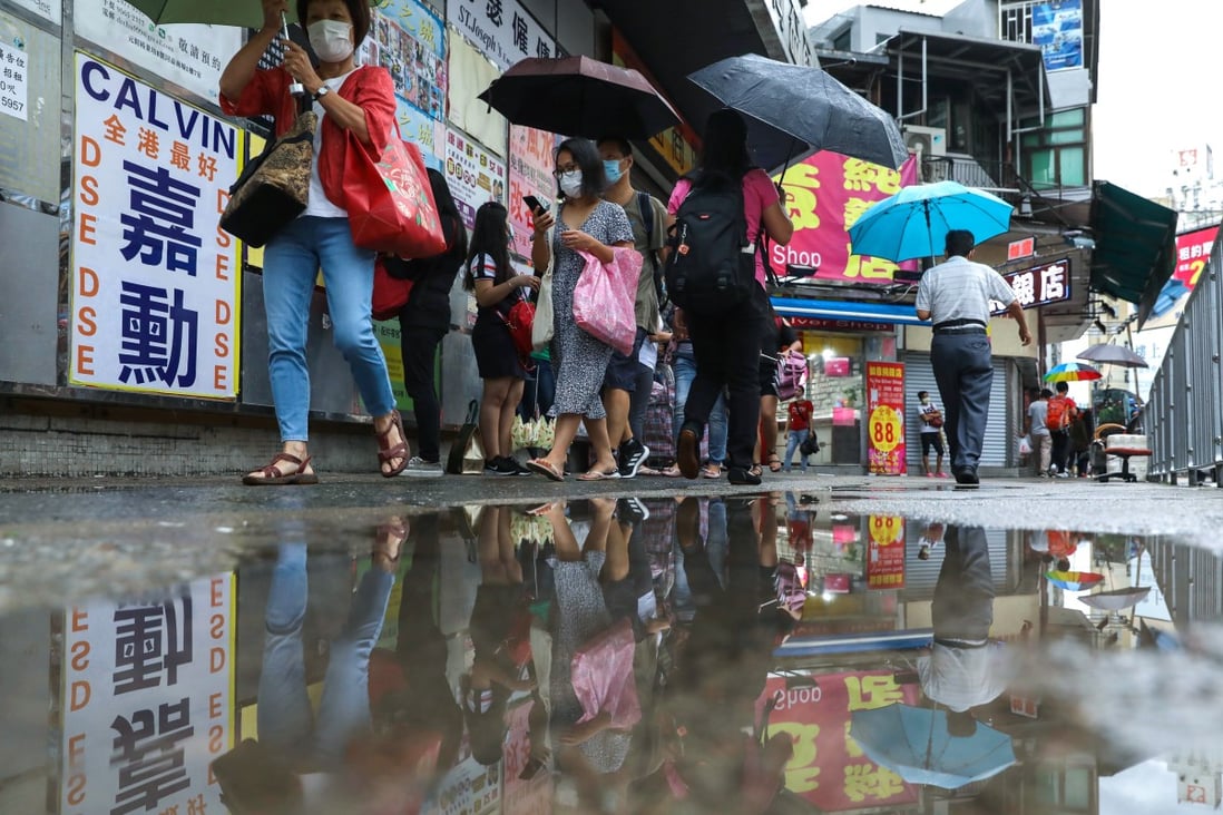 Flash floods across Hong Kong as residents wake up to downpour South