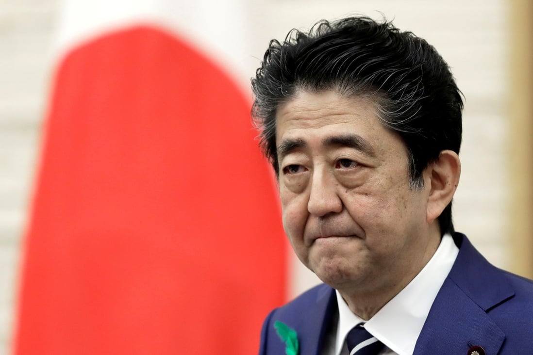 Japan’s Prime Minister Shinzo Abe. Photo: Pool via Reuters