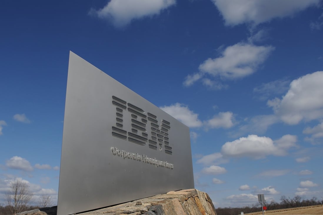 A sign marks the entrance to IBM Corporate Headquarters March 20, 2009 in Armonk, New York. Photo: Agence France-Presse