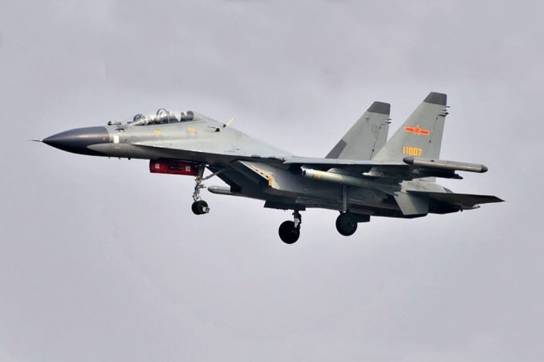 Taiwan’s defence ministry said the air had intercepted a group of PLA Su-30 fighter jets. Photo: Handout
