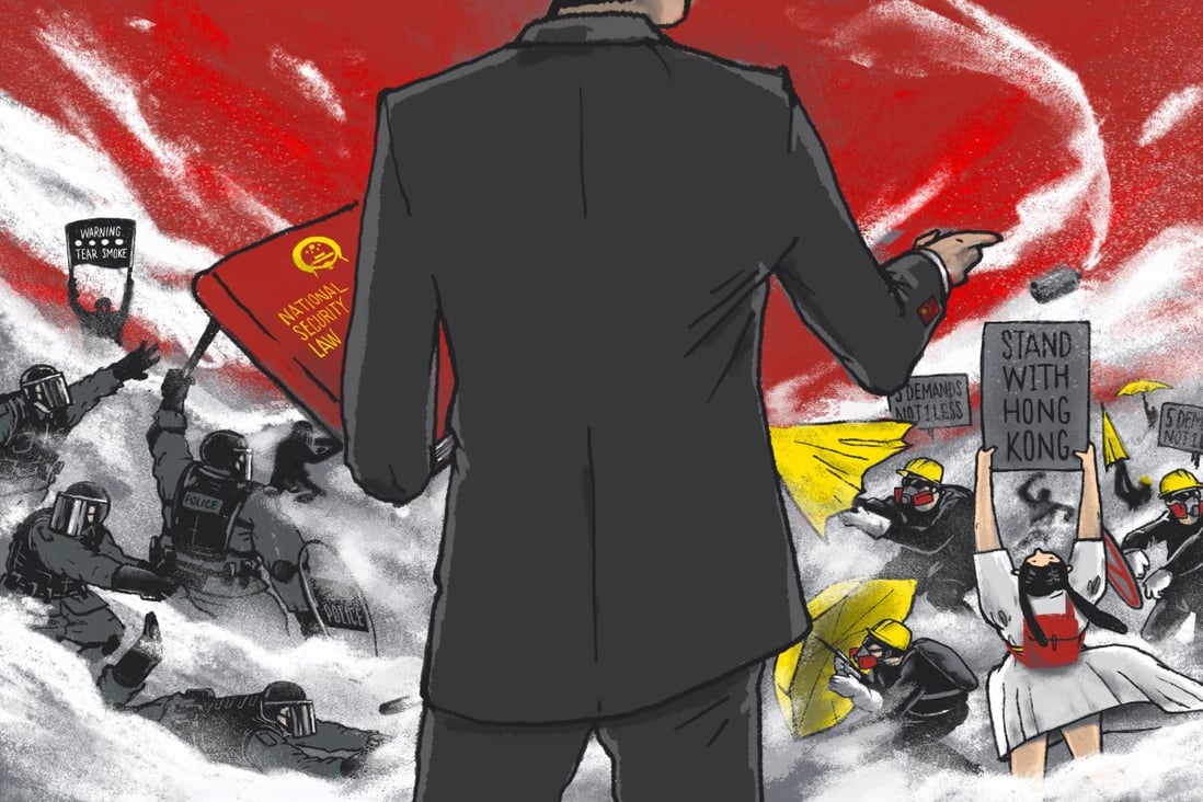 Losing patience with Hong Kong’s lawmakers, Beijing has moved to draft national security legislation for the city, expected to come into effect soon. Illustration: Perry Tse