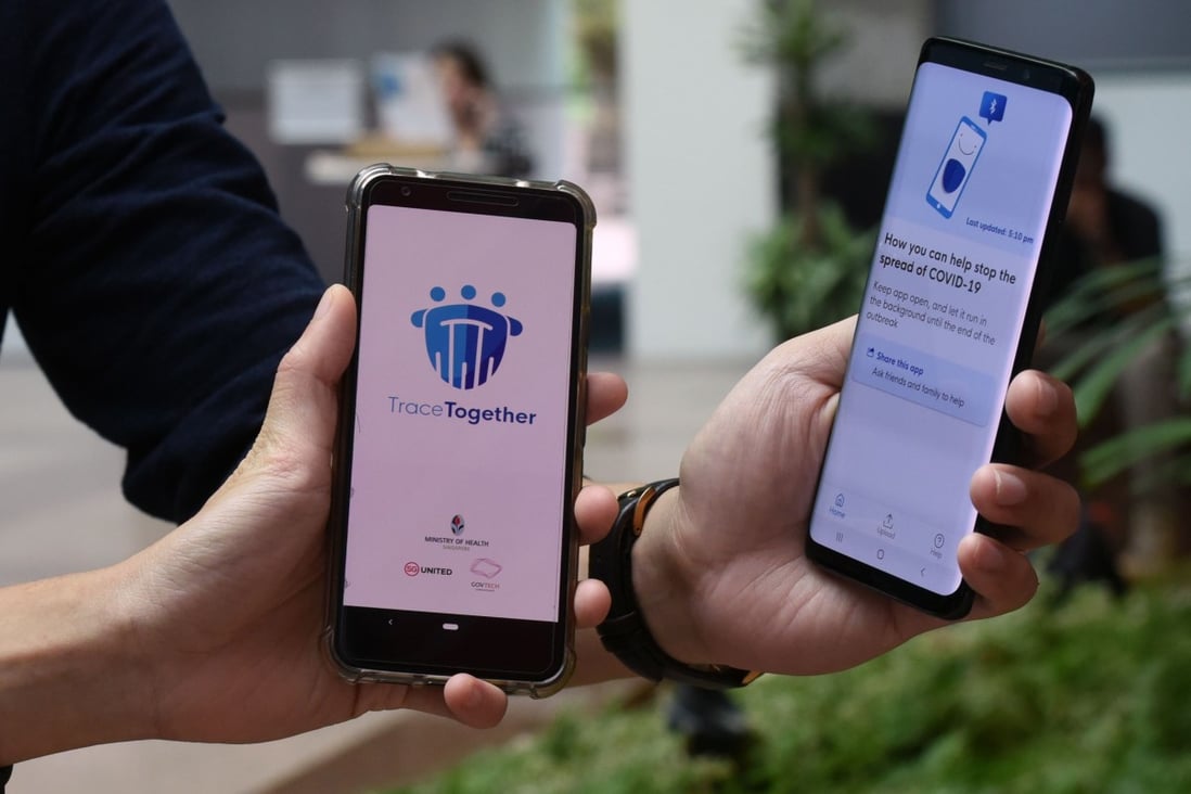 Singapore’s Government Technology Agency received help from US students who developed a Bluetooth-based contact tracing app while in high school in 2014. Photo: AFP