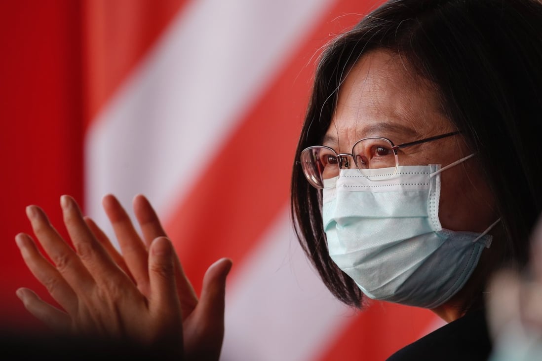 Taiwan’s President Tsai Ing-wen will deliver a pre-recorded video address. Photo: EPA-EFE