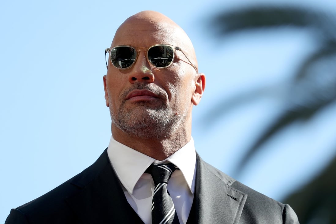 Former wrestler Dwayne ‘The Rock’ Johnson attends the ceremony honouring him with a star on the Hollywood Walk of Fame in 2017. Photo: EPA