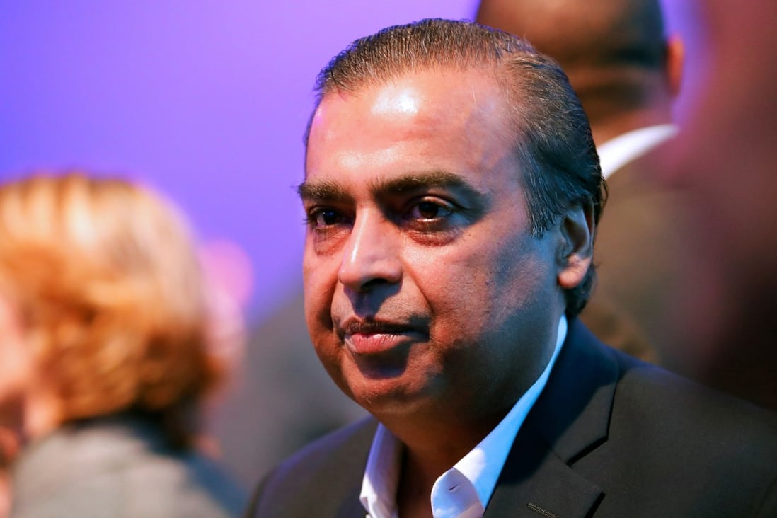 Mukesh Ambani, chairman and managing director of Reliance Industries, attends the World Economic Forum in Davos in 2018. Photo: Reuters