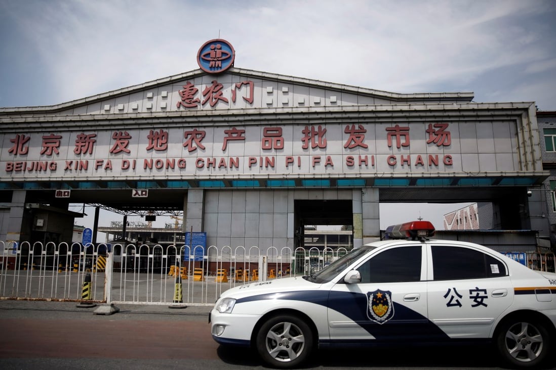 Xinfadi wholesale market in Beijing has been linked with a new cluster of coronavirus infections. Photo: Reuters