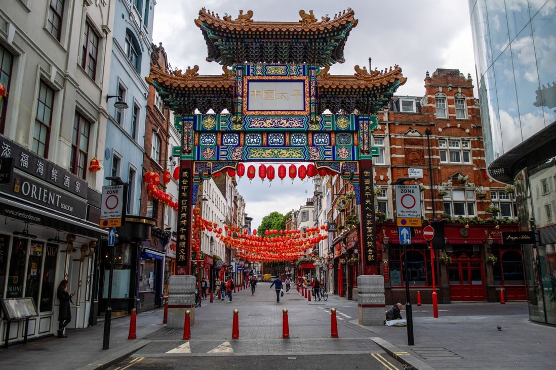 An entrance to the Chinatown district of London. Photo: Bloomberg