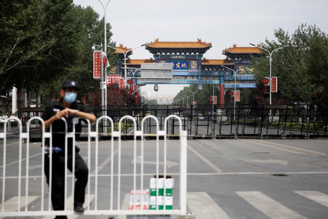 Xinfadi in Beijing was closed after a cluster of infections were linked to the wholesale food market. Photo: Reuters