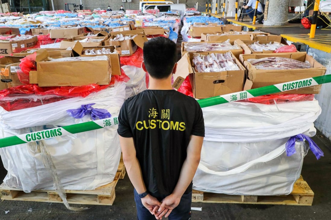 Thousands of tonnes of meat have been seized by Hong Kong customs since the turn of the year. Photo: Edmond So