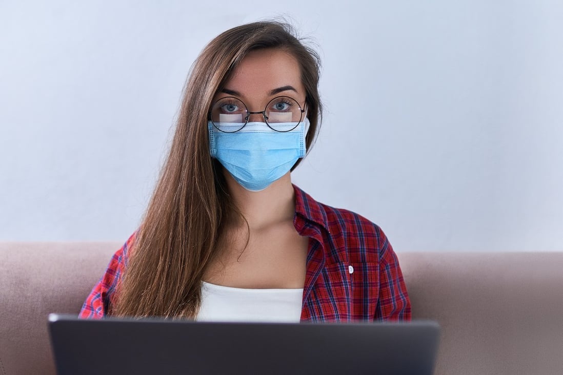 Working from home at the computer during self-isolation and quarantine. Photo: Shutterstock