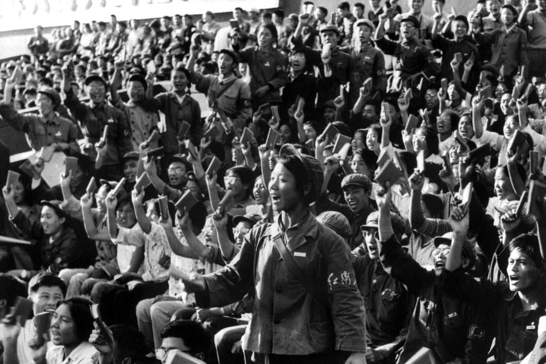 Students turned Red Guards stage a rally in Beijing in September 1966. Photo: AFP