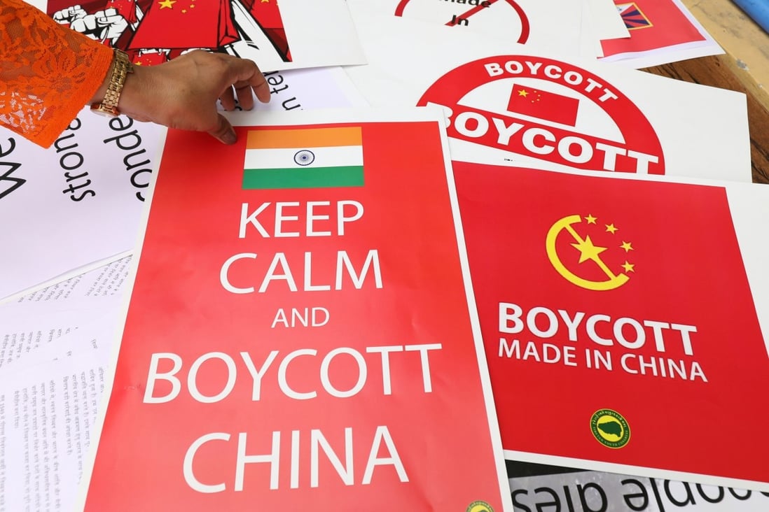 Calls to boycott Chinese tech goods in India grew louder this week, following a deadly border clash. Photo: EPA-EFE