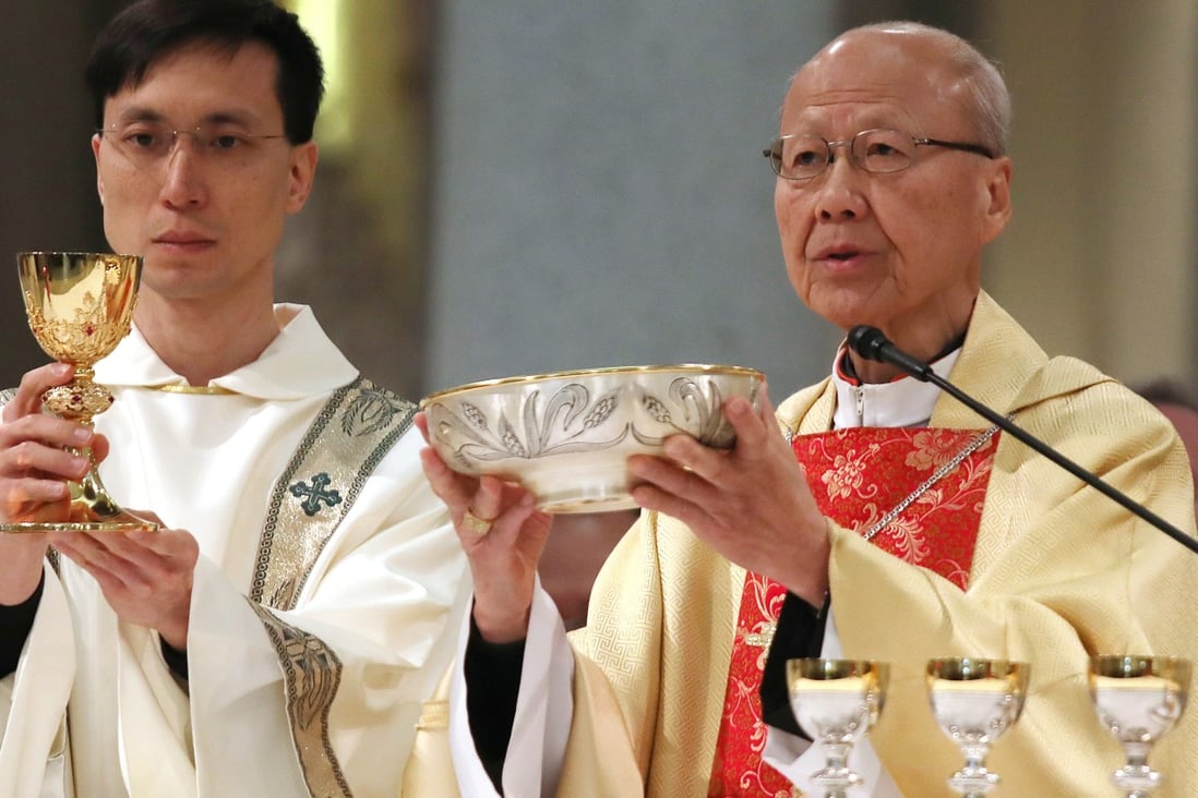 Cardinal John Tong (right) hopes the national security legislation would not have any impact on Hongkongers’ religious freedoms. Photo: Xiaomei Chen