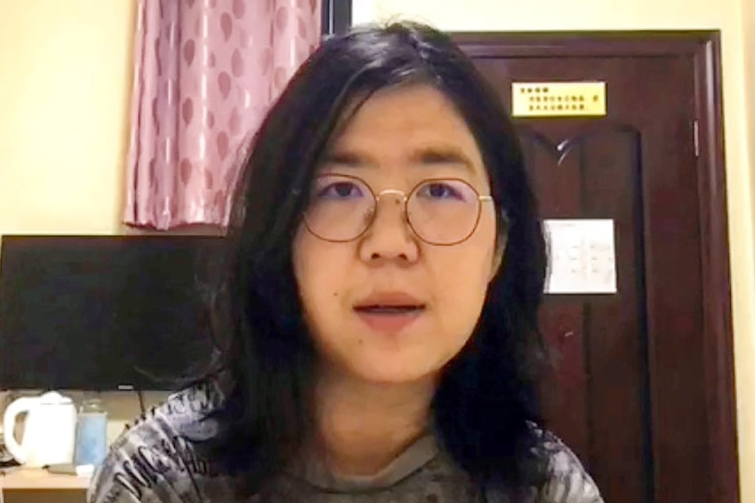 Zhang Zhan was arrested for allegedly “picking quarrels and provoking trouble”, a catch-all charge often used to detain dissidents in China. Photo: Handout