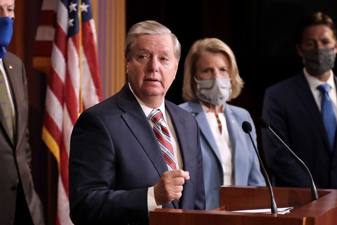 US Senator Lindsey Graham, Republican of South Carolina, speaking at the US Capitol in Washington on June 17. Photo: Getty Images/AFP