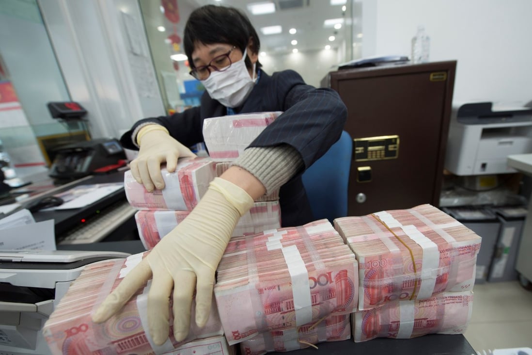 Overall shadow banking assets in China rose for the first time since 2017, a report published by American business and financial services company Moody’s on Wednesday showed. Photo: Reuters