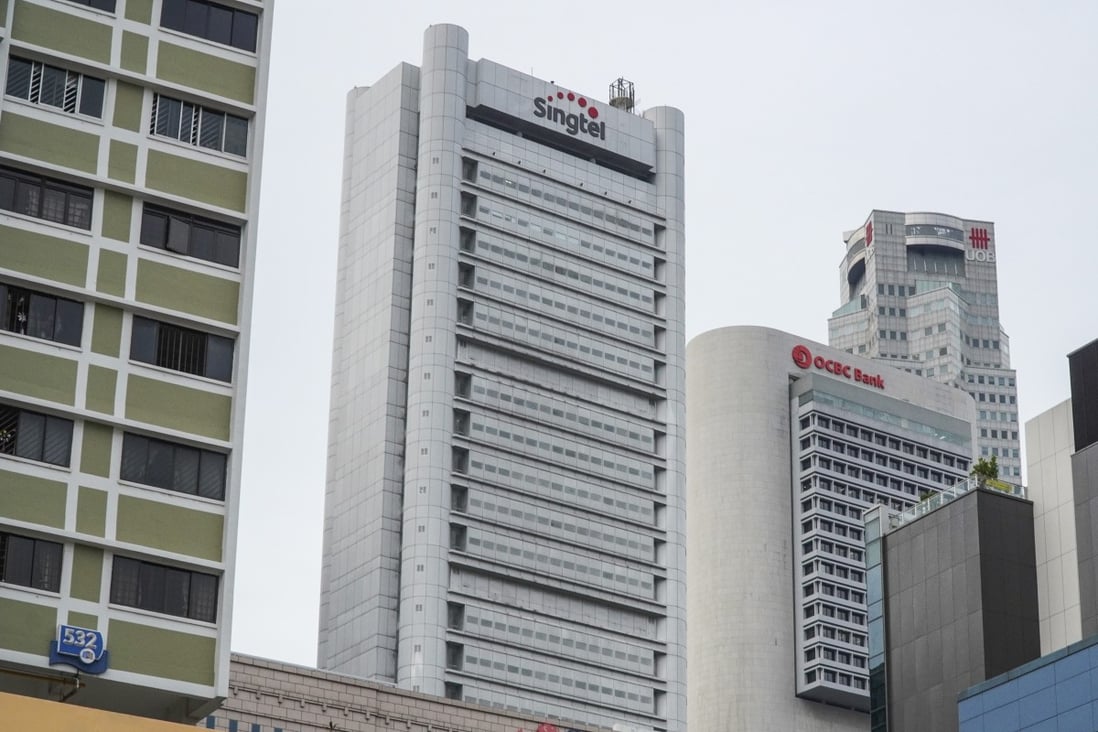 The Singtel building in central Singapore. The city state gave final approval for the roll-out of nationwide 5G coverage on Wednesday, leaving China’s Huawei Technologies with less significant contracts. Photo: SCMP / Roy Issa