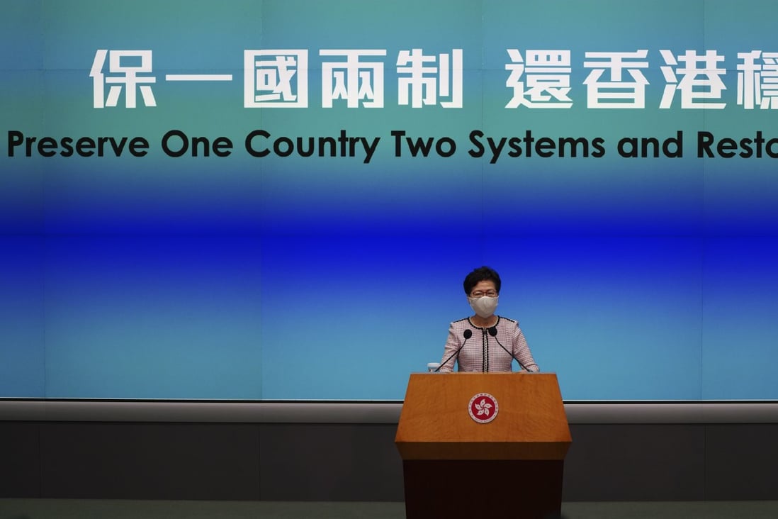 Beijing official Zhang Yong has said the power to pick judges for national security cases must lie with Hong Kong’s leader Carrie Lam. Photo: Robert Ng