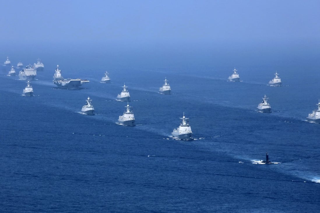 A Chinese naval exercise in the South China Sea. Photo: AP