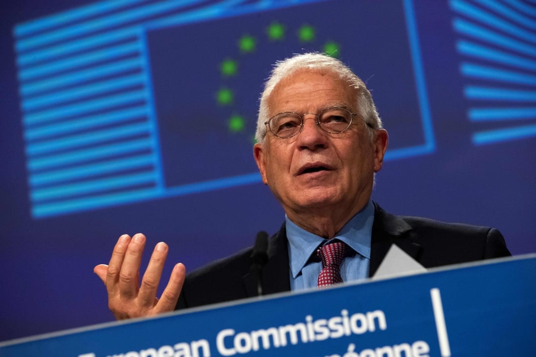 A day after the National People’s Congress voted in favour of a national security law for Hong Kong, EU foreign policy chief Josep Borrell said the autonomy of Hong Kong had been weakened by the decision. Photo: AFP