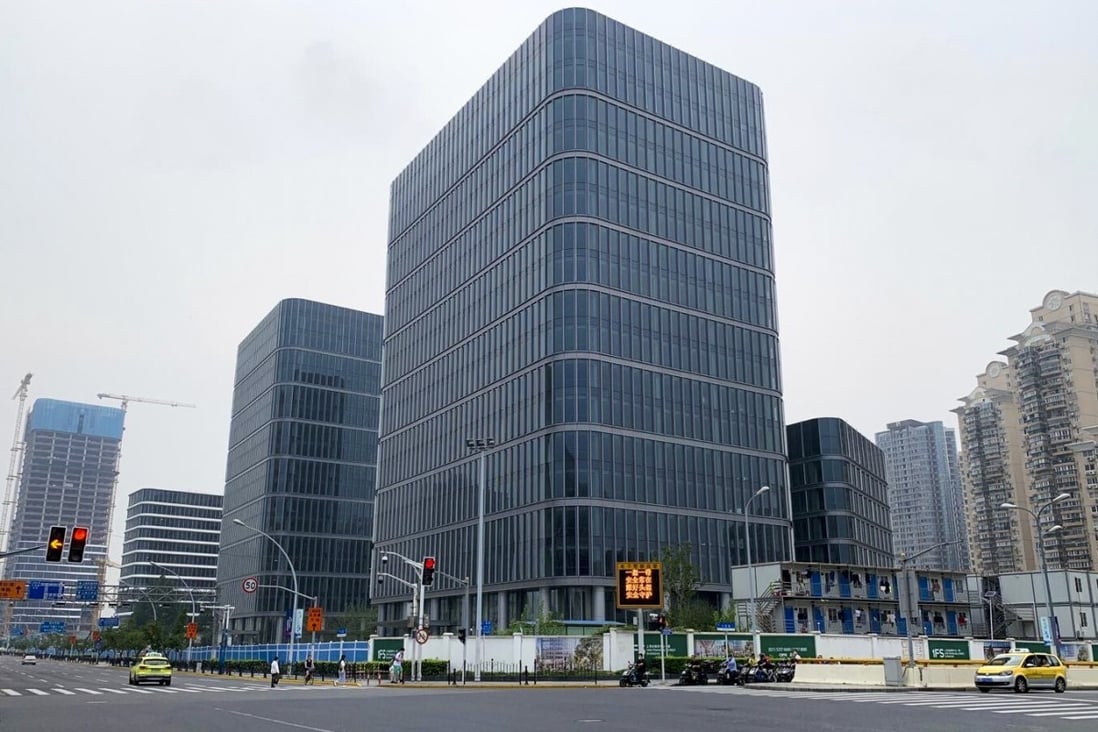 One Financial Street in Shanghai, an office and retail development in the heart of Jing’an district seen on June 24, 2020, is located adjacent to the city’s railway station. Photo: Daniel Ren