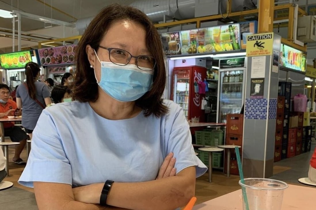 Workers' Party chair Sylvia Lim is seen campaigning ahead of Singapore's election. Photo: Twitter