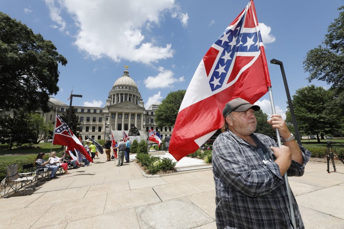 Mississippi lawmakers have voted to remove a symbol of the proslavery Confederacy from the Deep South state’s flag. Photo: AP