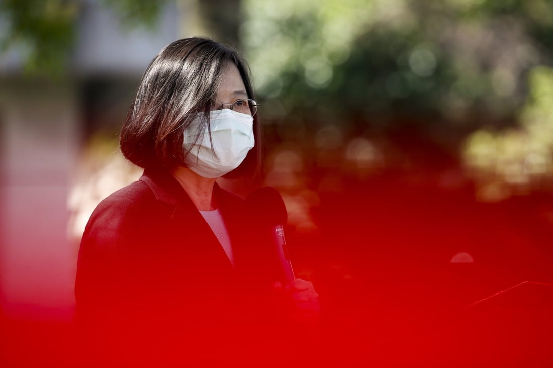 Taiwanese President Tsai Ing-wen and her party said the new law violated democracy and human rights in Hong Kong, and Taipei would offer humanitarian aid for Hongkongers. Photo: EPA-EFE
