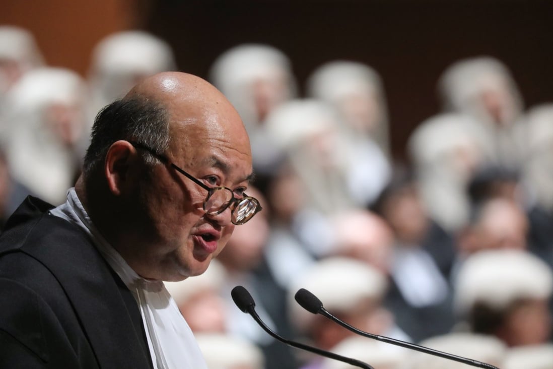 Chief Justice Geoffrey Ma released a statement two days after the new law came into force. Photo: Sam Tsang