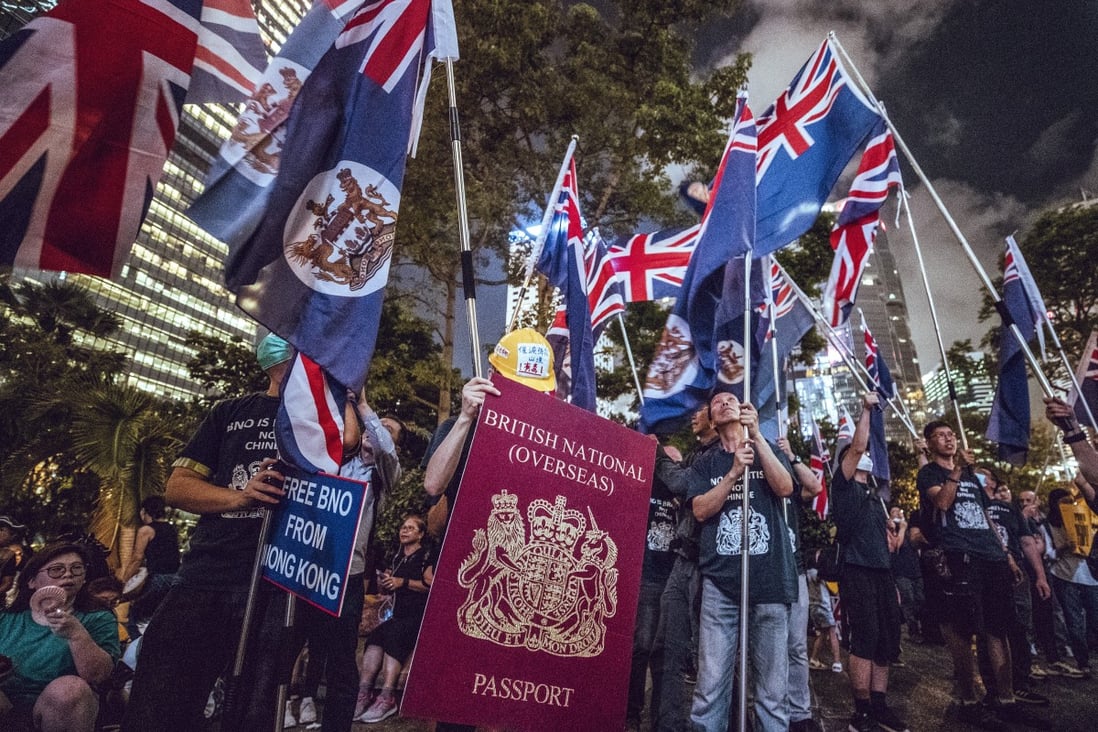 Under the latest proposal announced by British Prime Minister Boris Johnson on Thursday, BN(O)-eligible Hongkongers will be allowed to stay in Britain for five years and ultimately be eligible to apply for citizenship. Photo: Winson Wong