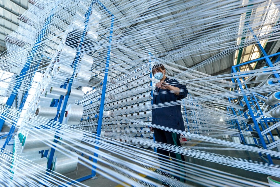 A staff member works at a factory in the economic and technological development zone in Jize County of Handan City, north China's Hebei Province, May 5, 2020. Photo: Xinhua