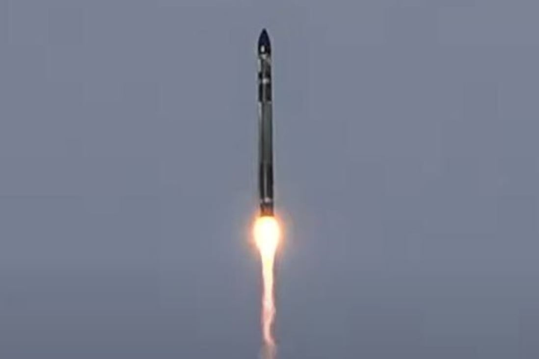The lift-off and first-stage burn and separation were successful, Rocket Lab said. Photo: YouTube