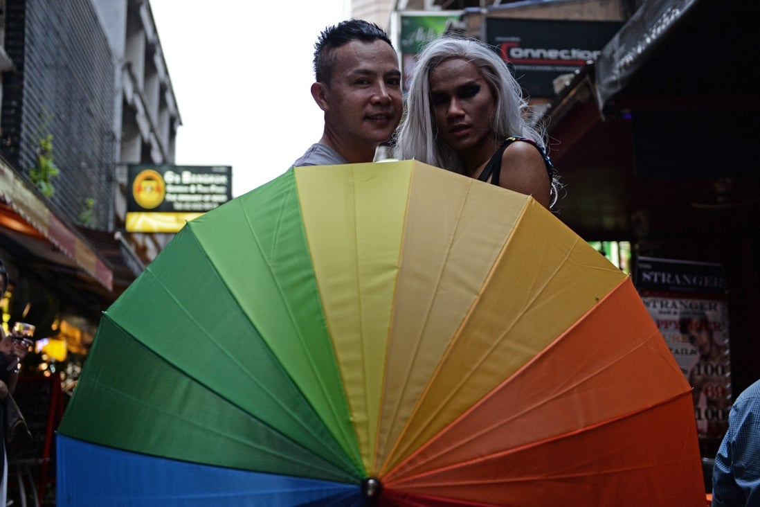 Though Thailand has a friendly image towards the LGBTQ+ community, the country’s laws are mixed in accommodating LGBTQ+ rights. Photo: AFP