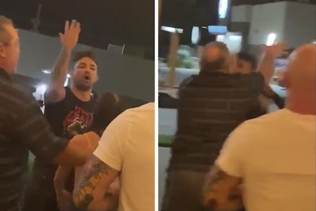 Mike Perry gets into an argument and physical altercation at a restaurant in Texas. Photo: TMZ