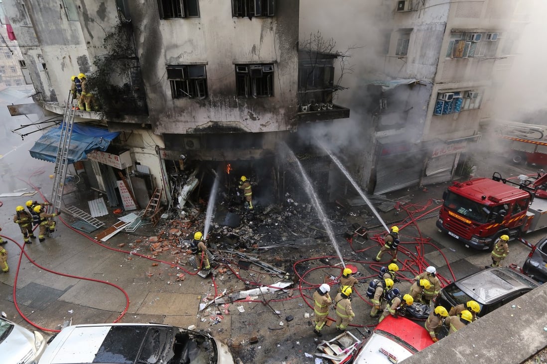The explosion at a garage in Wong Tai Sin five years ago killed three people, injuring eight others. Photo: SCMP
