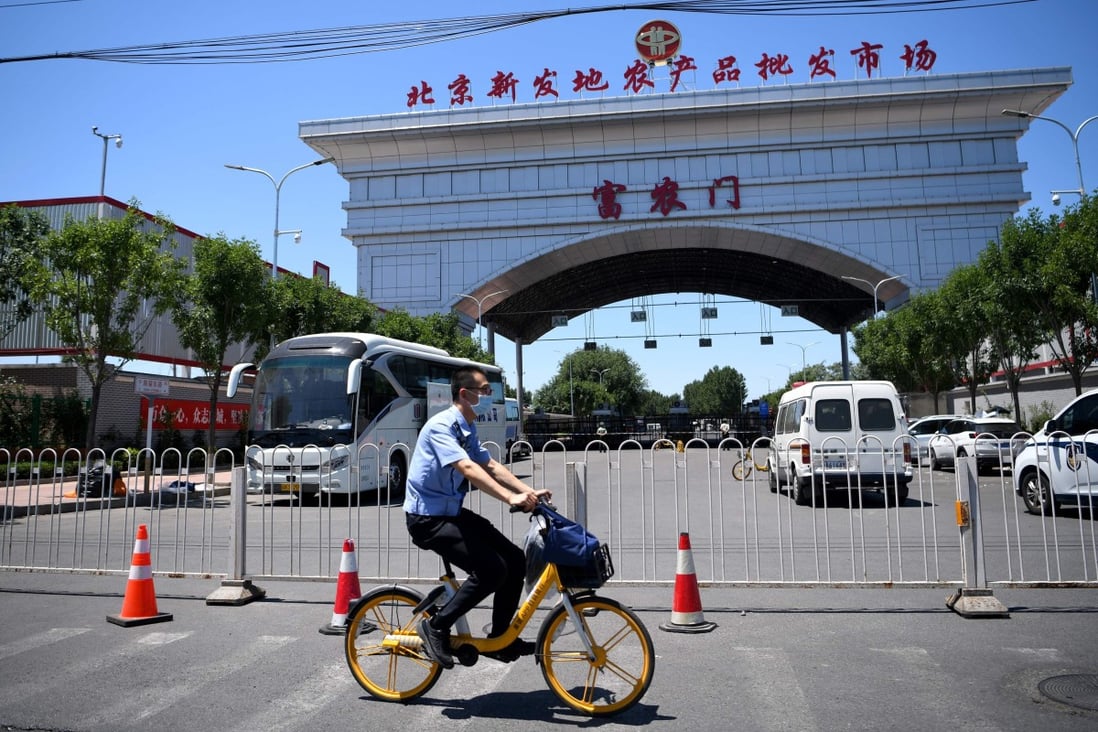 After almost two months without a case, Beijing was confronted with an outbreak of Covid-19 linked to a massive food market. Photo: AFP