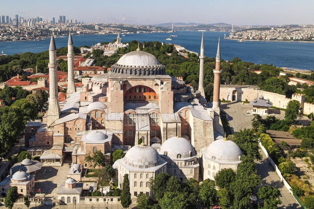 A Turkish court revoked the sixth-century Hagia Sophia’s status as a museum, clearing the way for it to be turned back into a mosque. Photo: AFP