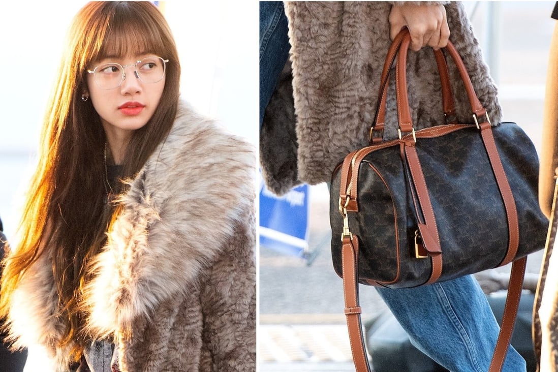 Blackpink’s Lisa carrying the Celine Triomphe canvas bag – proof of a growing trend. Photo: Celine