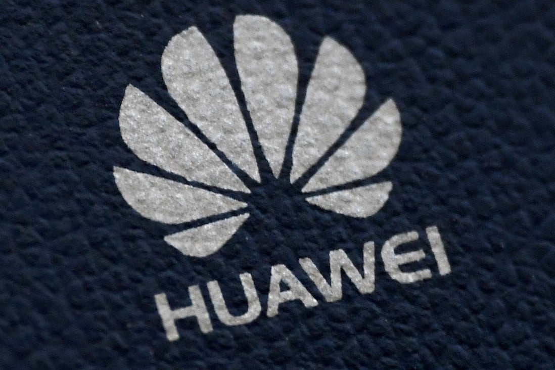 The Huawei logo is seen on a communications device in London, Britain, January 28, 2020. Photo: Reuters