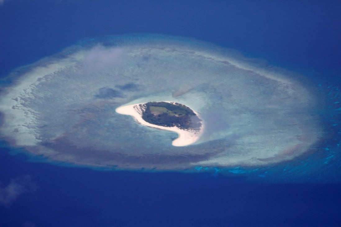 An uninhabited island in the Spratlys in the South China Sea, much of which Beijing claims as its own. Photo: Reuters
