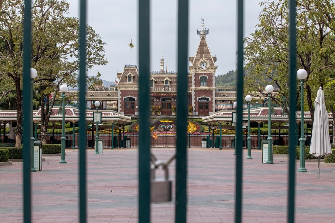 Hong Kong Disneyland Resort has been closed until further notice as the city battles a third wave of coronavirus infections. Photo: Bloomberg
