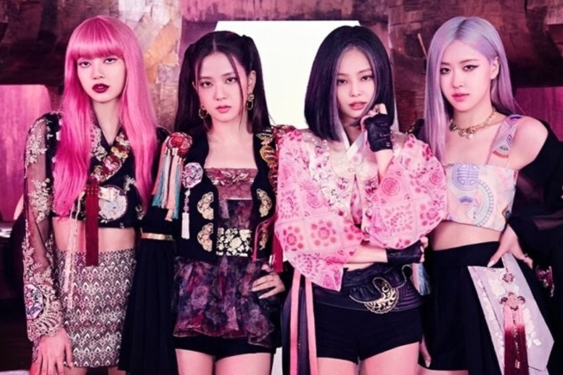 From Blackpink (pictured) to BTS, K-pop groups and Korean period dramas are making the hanbok – the traditional Korean costume – a popular item to wear from the US to China. Photo: YG Entertainment