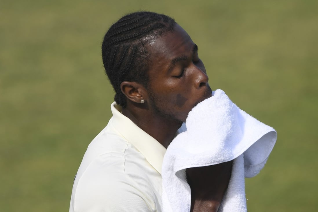 England’s Jofra Archer is left out of the squad to play West Indies in the second test. Photo: AP