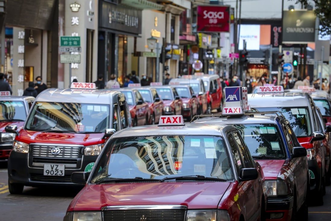 At least 10 taxi drivers have been confirmed infected with coronavirus in Hong Kong. Photo: Winson Wong
