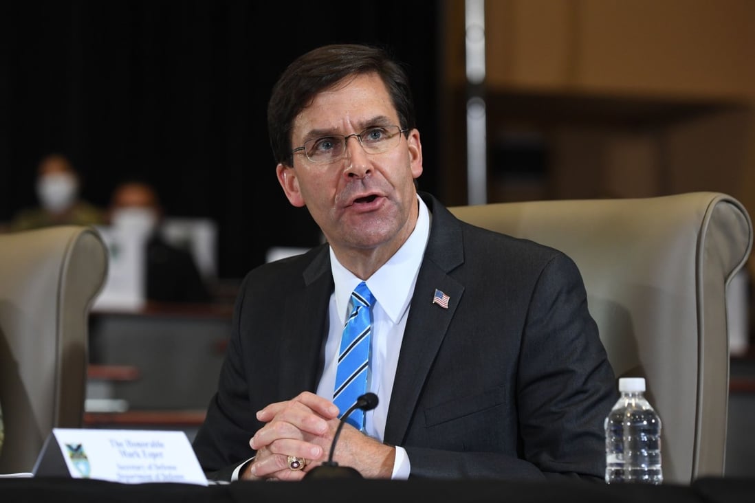US defence secretary Mark Esper said he hopes to visit China to enhance cooperation in areas of common interest. Photo: AFP