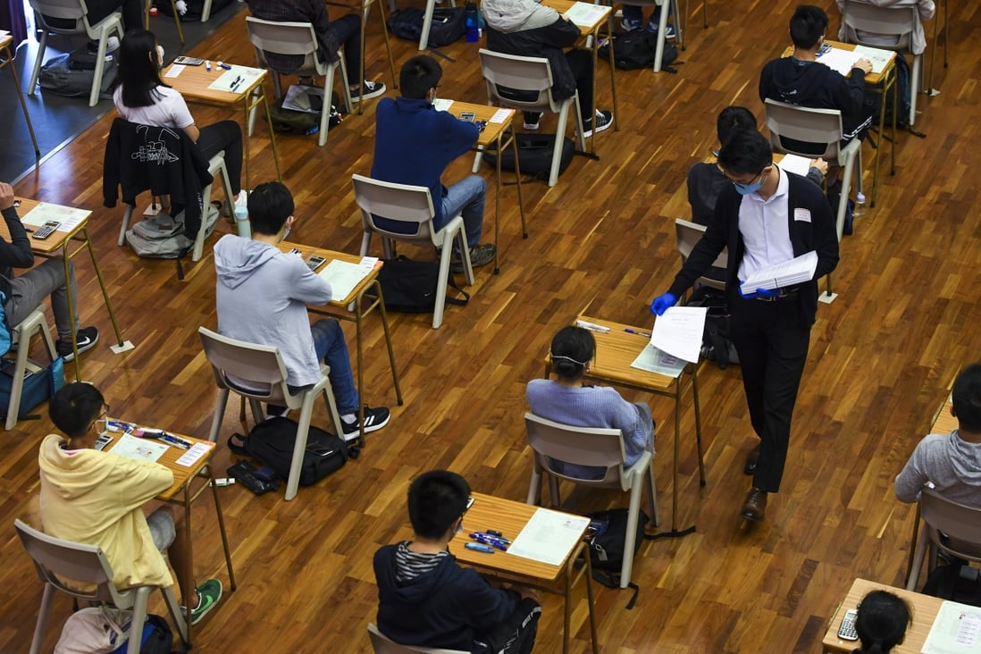The number of university entrance exam takers in Hong Kong who met its minimum requirement this year dropped nearly 6 per cent from 2019. Photo: Handout