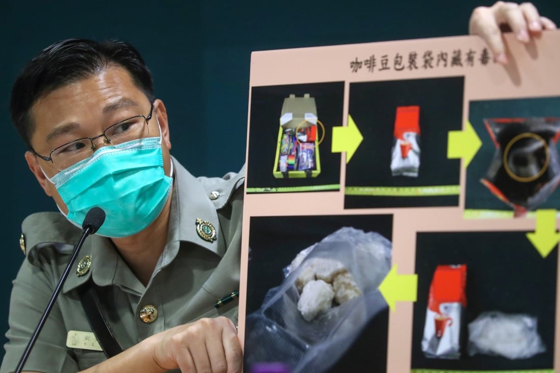 Superintendent Lau Ching-lung says officers have to stay vigilant as dealers looked to smuggle drugs into Hong Kong by various methods. Photo: Edmond So